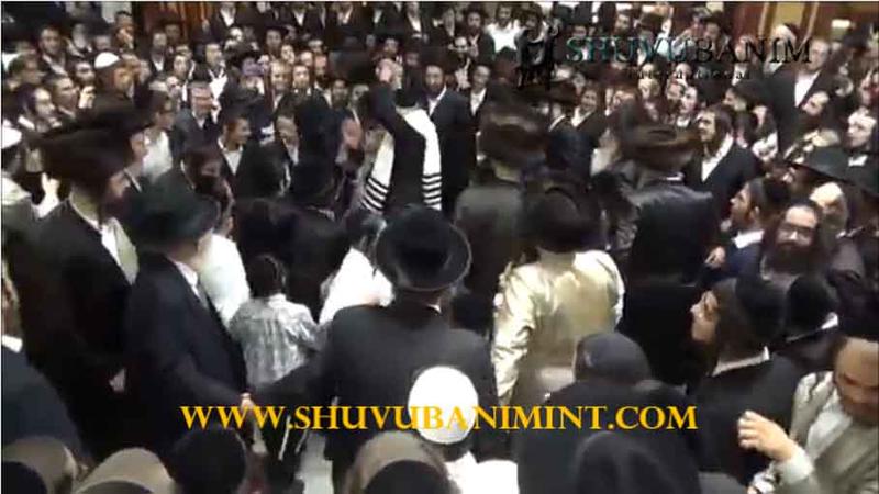 צפו: הרב ברלנד שליט"א משמח חתן בחתונת בזאנסון ושור