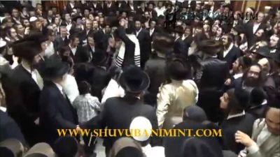 צפו: הרב ברלנד שליט"א משמח חתן בחתונת בזאנסון ושור