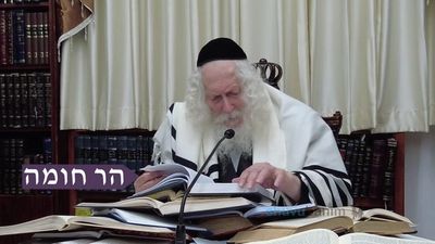 שיעור לתושבי שכונת 'הר חומה' בירושלים במעון קודשו של הגה"צ רבי אליעזר ברלנד שליט"א