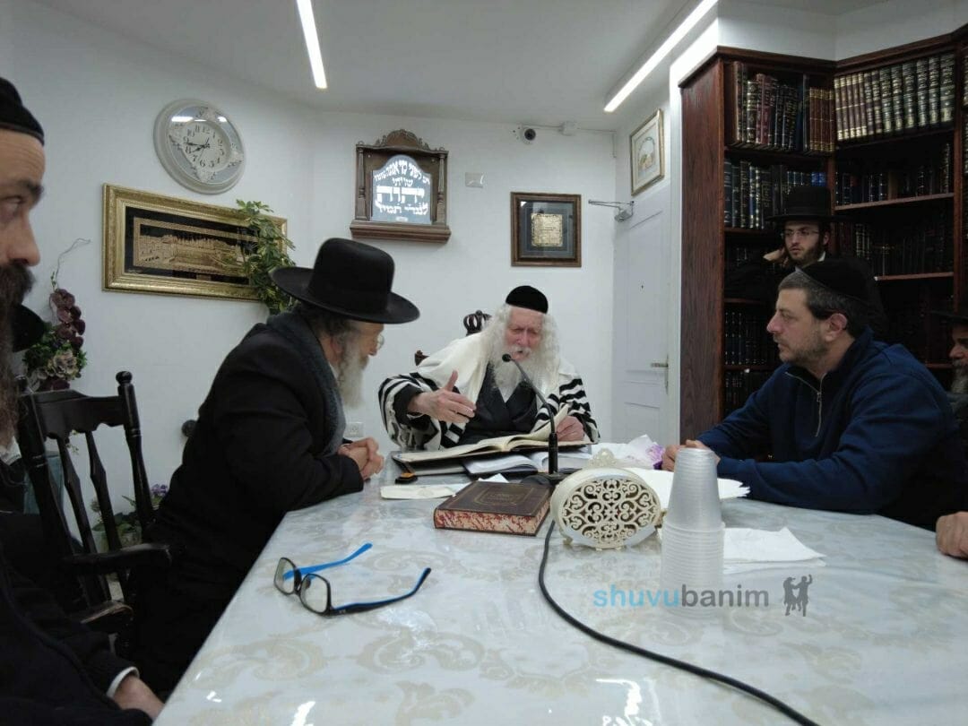 שיעור לתלמידי החלבן בבית הגה"צ רבי אליעזר ברלנד שליט"א