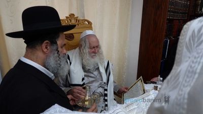 הִנְנִי נֹתֵן לוֹ אֶת בְּרִיתִי שָׁלוֹם • ברית לנין הגה"צ רבי אליעזר ברלנד שליט"א במעון קודשו