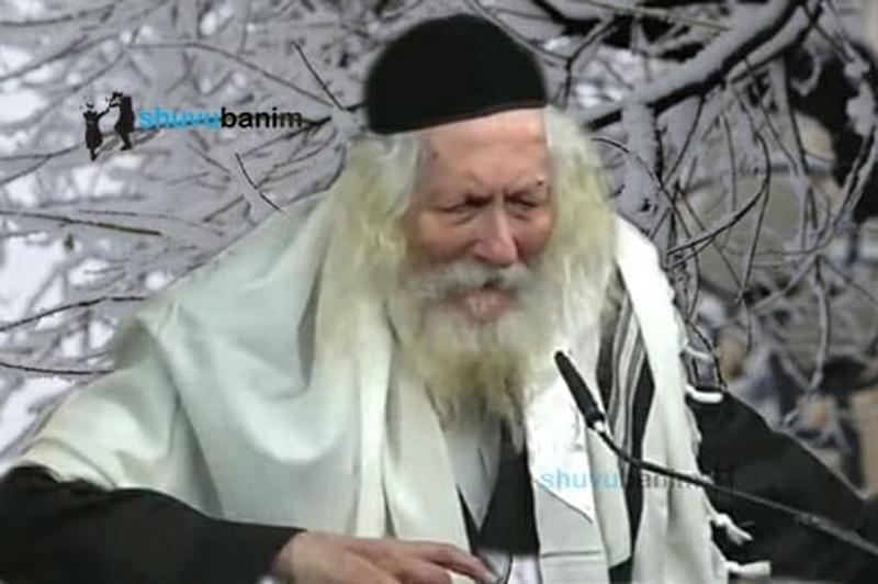 מדהים: שירה וריקודים ושיעור תורה בשלג כבד - "אלי למה עזבתני"