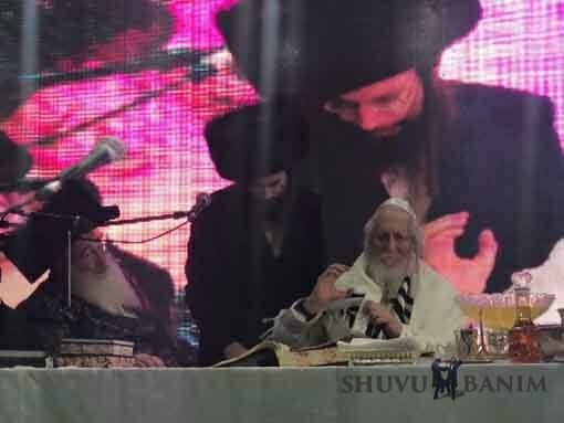 הילולת הענק בחצר שובו בנים עם הגה"צ הרב אליעזר ברלנד שליט"א - כל מראות הקודש