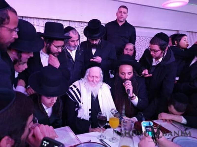 שמחת האירוסין למשפחות משאל וועקנין עם הגה"צ הרב אליעזר ברלנד שליט"א