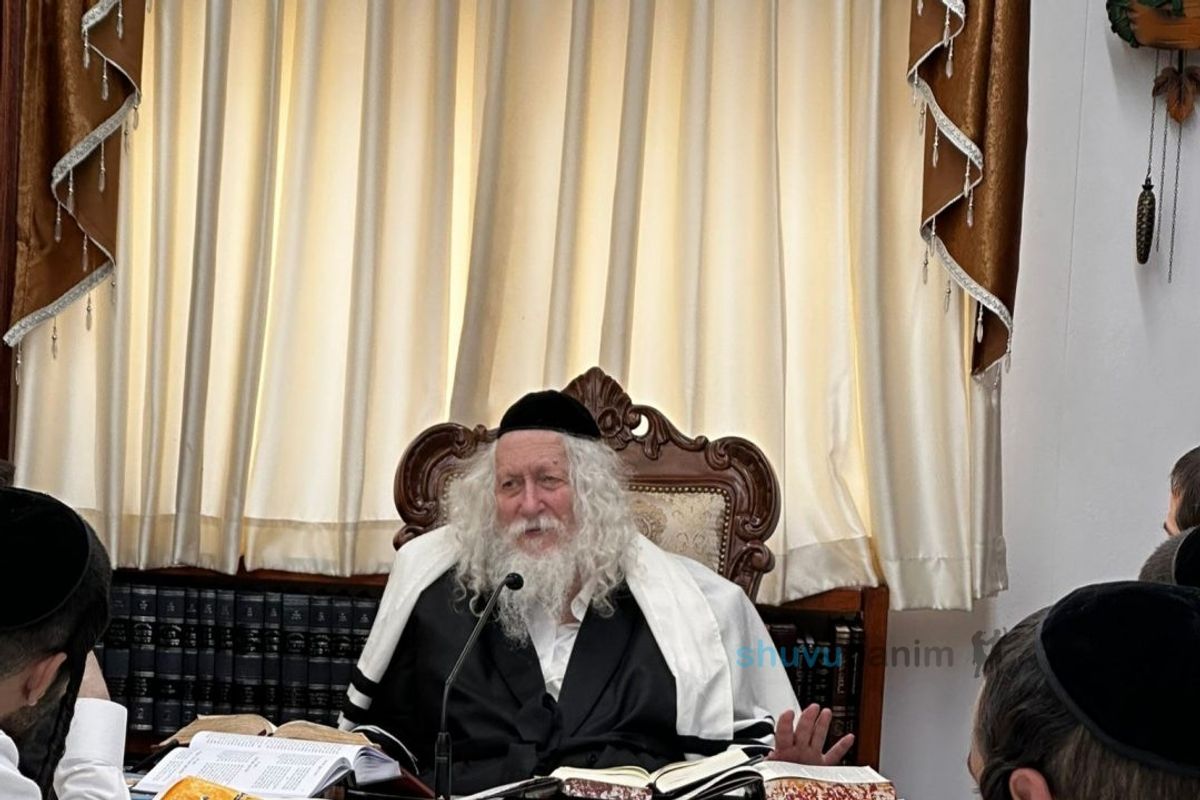 שיעור לישיבת צמאה נפשי במעונו של מורינו הרב אליעזר ברלנד שליט"א