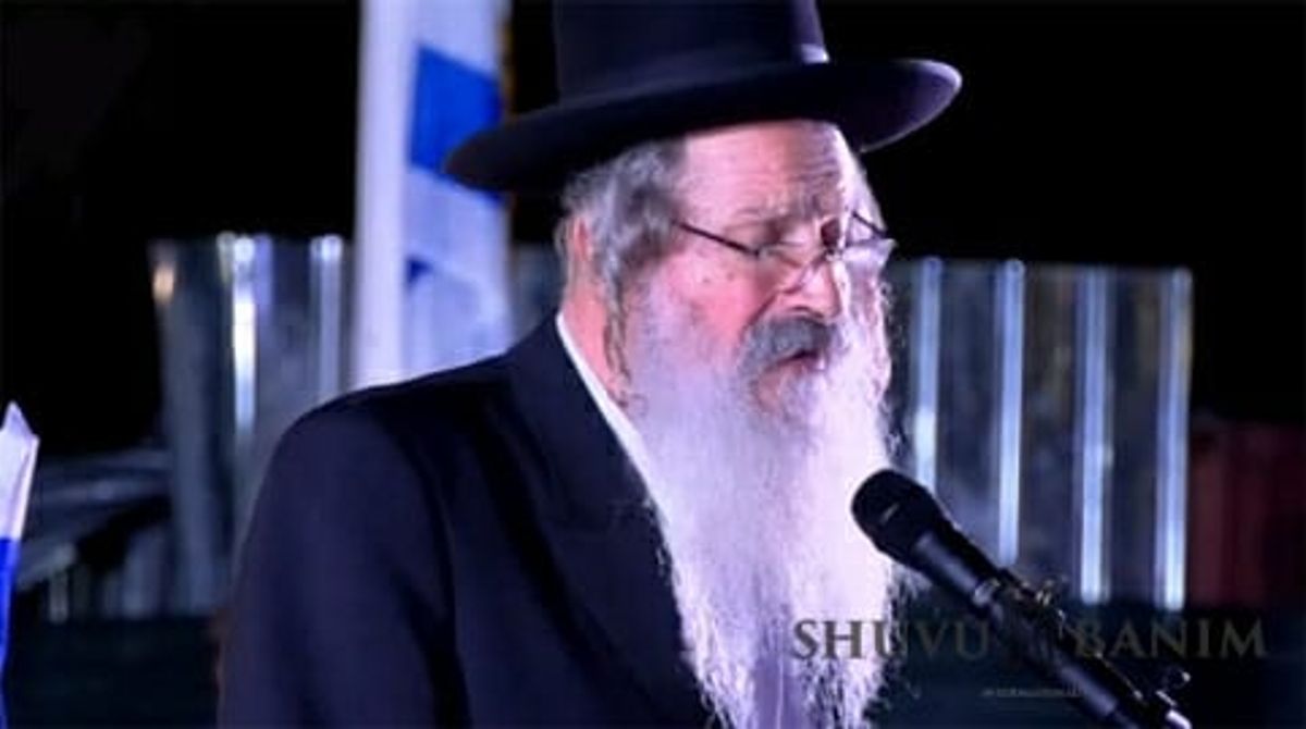 הרב אליהו מירב בטקס יום הזיכרון - דבריו המרגשים של תלמיד הרב ברלנד שליט"א