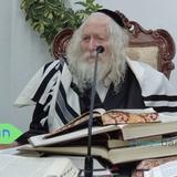 שיעור בבית הגה"צ רבי אליעזר ברלנד שליט"א למתפללי 'בית רבינו' בעיר חולון