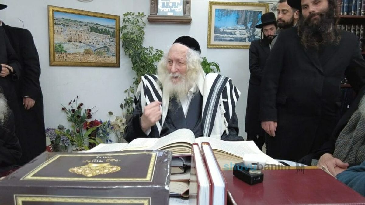 שיעור למתנדבי ארגון הילולת הרשב"י במעונו של הגה"צ רבי אליעזר ברלנד שליט"א