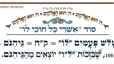 סוד "אשרי כל חוכי לו" • המאמר היומי מהגה"צ רבי אליעזר ברלנד שליט"א