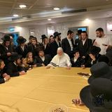 הגה"צ הרב אליעזר ברלנד שליט"א בבר המצווה של נינו למשפחת טרייסמן
