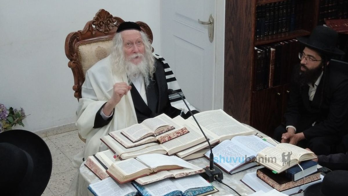 שיעור לאברכי כולל הוראה במעונו של הגה"צ רבי אליעזר ברלנד שליט"א