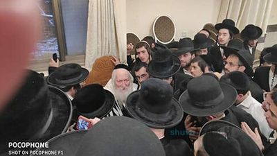 האדמו"ר מטאלנה והרב ברלנד שליט"א בברית הרב שטיין בבני ברק, ומפגש חנוכה עם האדמו"ר מספינקא שליט"א - חנוכה תש"פ