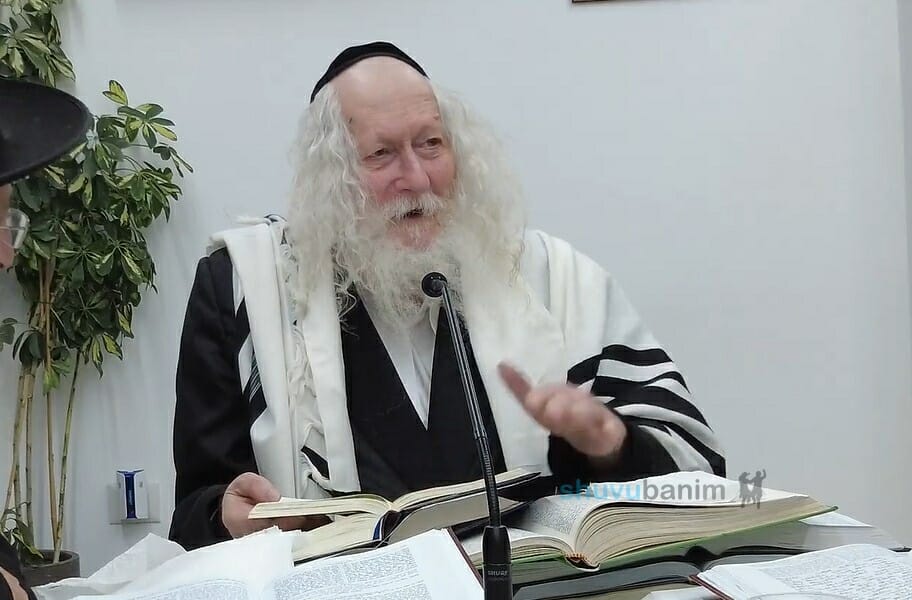 שיעור בבית מורינו הרב אליעזר ברלנד שליט"א לקבוצת נציגים מרחבי הארץ