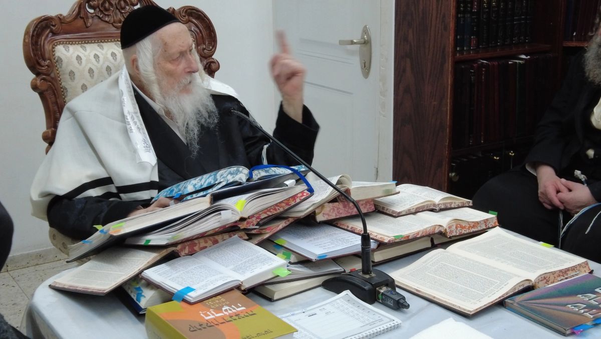 שיעור לתושבי טבריה ומגדל במעונו של הגה"צ רבי אליעזר ברלנד שליט"א