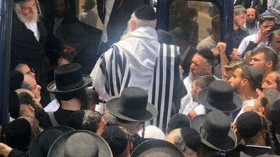 הלווית הבה"ח שמואל קוסובסקי ז"ל תלמיד הגר"א ברלנד שליט"א