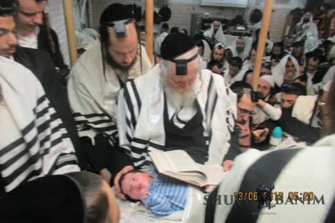ברית קודש אצל הגה"צ הרב אליעזר ברלנד שליט"א - גלריית תמונות