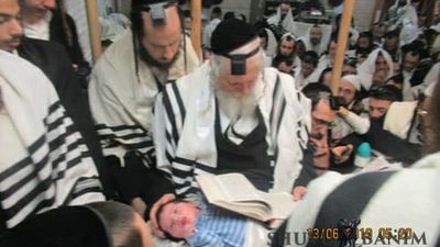 ברית קודש אצל הגה"צ הרב אליעזר ברלנד שליט"א - גלריית תמונות