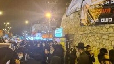 PHOTO GALLERY: Rav Badani and Rav Sheinfeld at Prayer Gathering and Protest at Bar Ilan