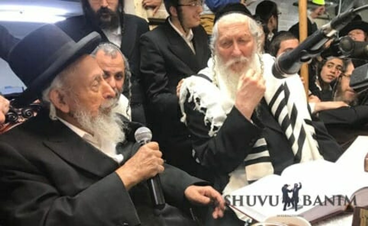 הרב בעדני שליט"א מבקר בשיעורו של הרב ברלנד שליט"א