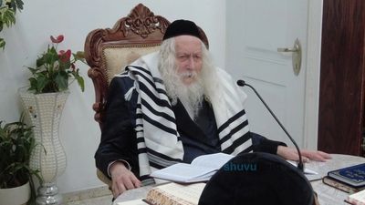 שיעור לתושבי חריש במעונו של הגה"צ רבי אליעזר ברלנד שליט"א