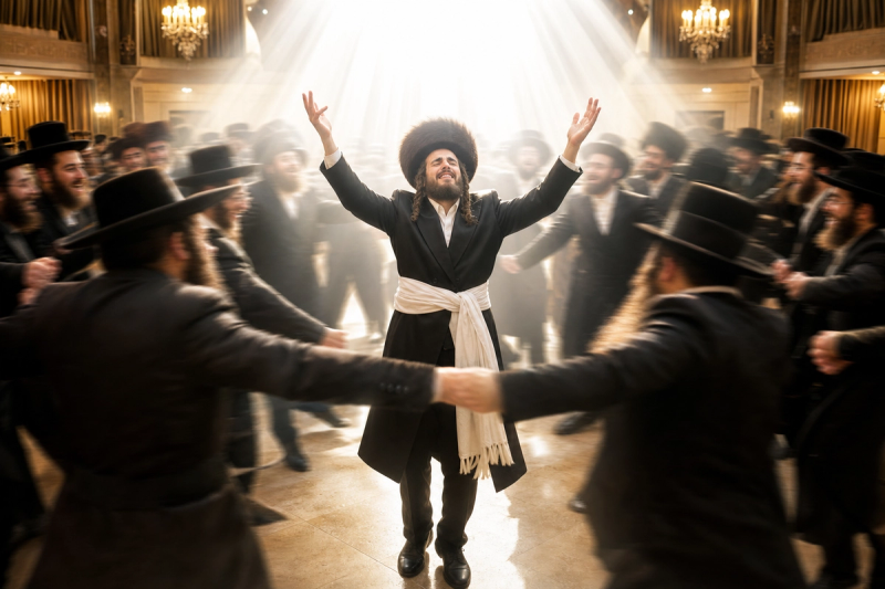 סוד ייחוד חתן וכלה והמתקת הדינים בריקודים