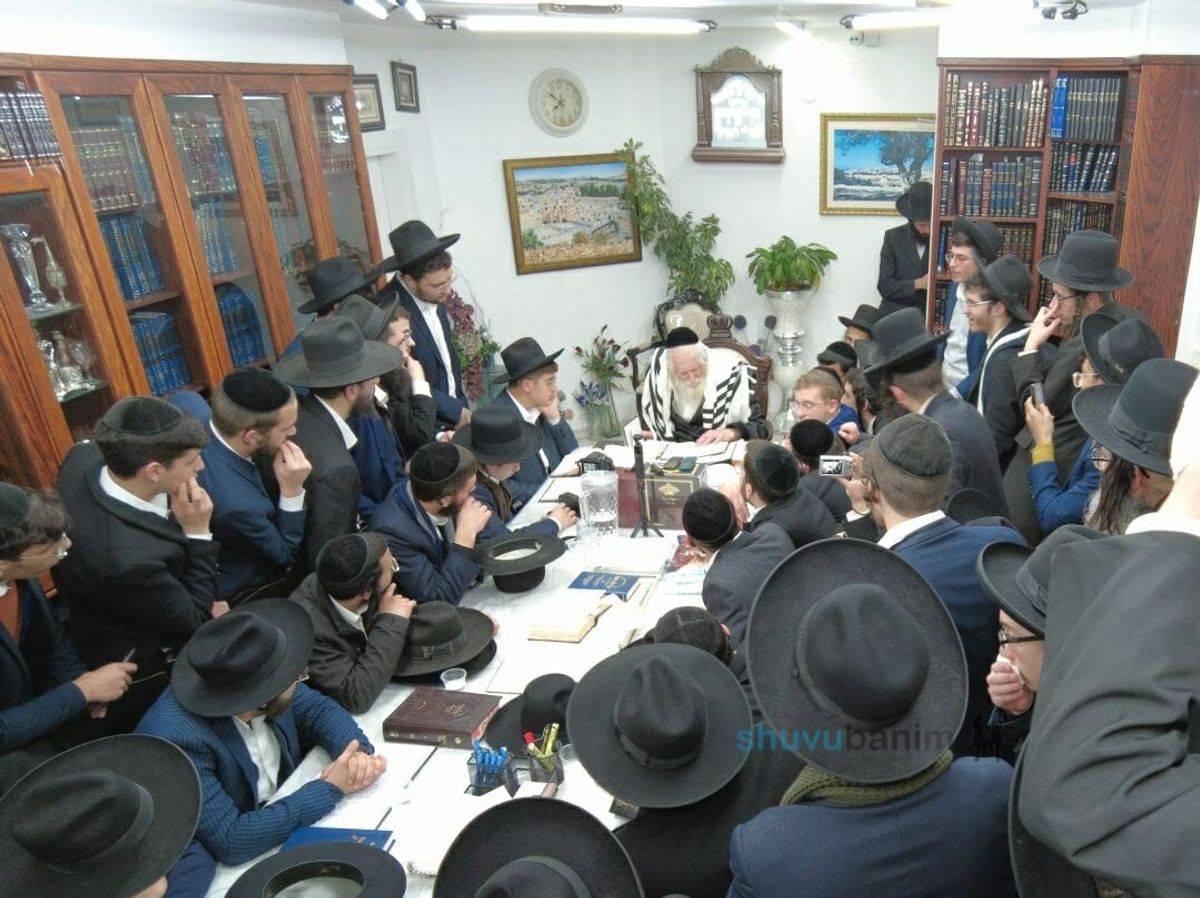 שיעור מהגה"צ הרב אליעזר ברלנד שליט"א לבחורים מישיבות ליטאיות