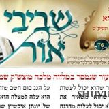 שיעוריו של הגה"צ הרב אליעזר ברלנד שליט"א מהשבוע האחרון - שביבי אור לפרשת בא