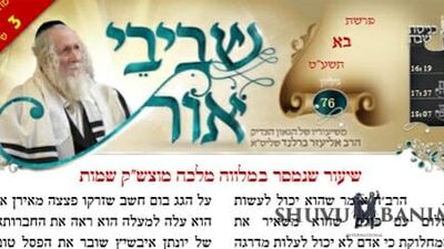 שיעוריו של הגה"צ הרב אליעזר ברלנד שליט"א מהשבוע האחרון - שביבי אור לפרשת בא