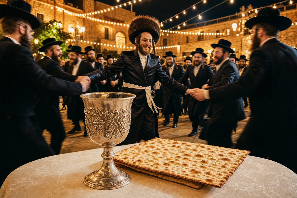 סוד השלמות: מעלת שמחת חתן וכלה וסוד חמשת הקולות