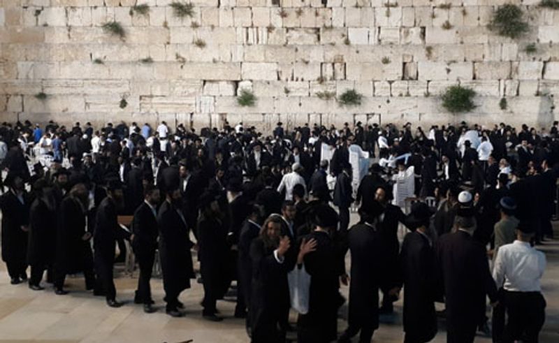 עצרת תפילה המונית בכותל להצלחת מורינו כ