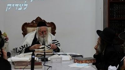 שיעור לאנשי שלומינו מהעיר מודיעין עילית במעונו של הגה"צ רבי אליעזר ברלנד שליט"א