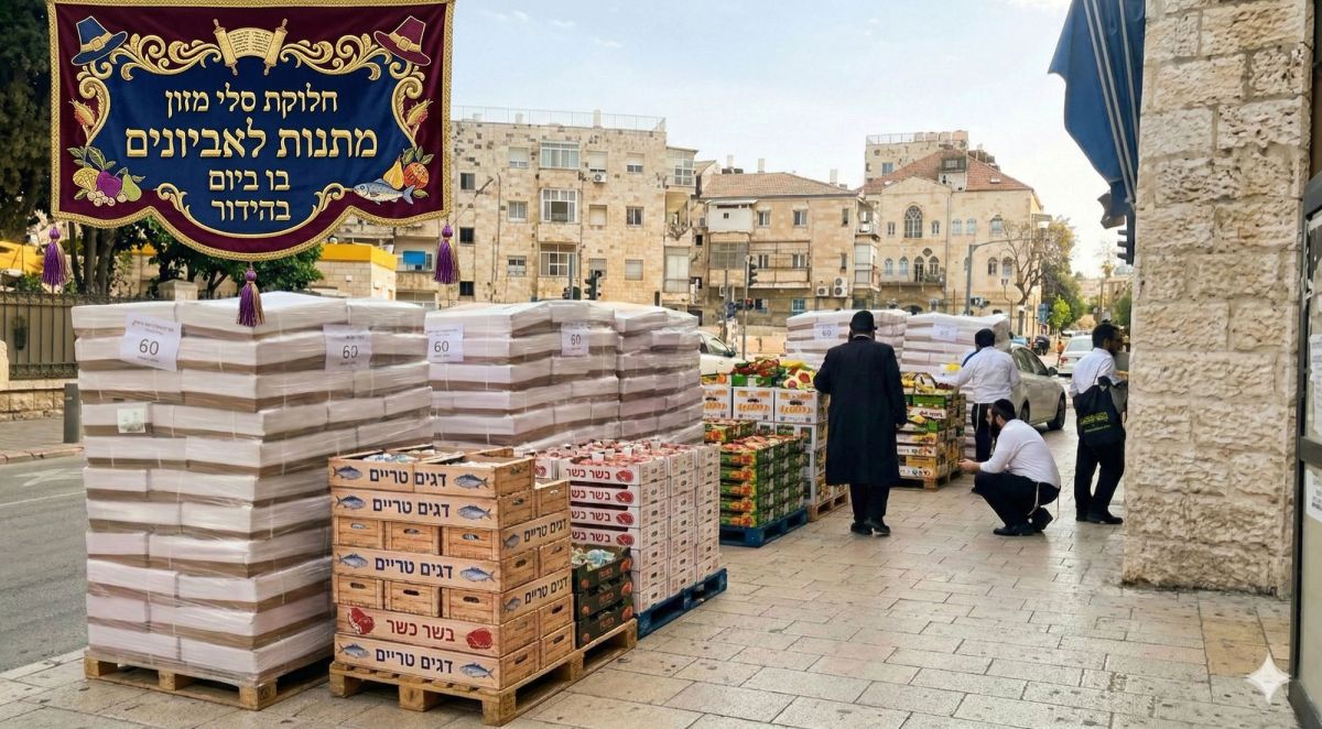 מתנות לאביונים "בו ביום" בהידור