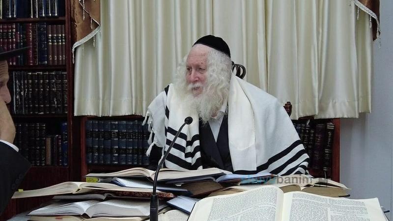 שיעור בבית הגה"צ רבי אליעזר ברלנד לשובו בנים תל אביב־יפו