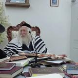 שיעור לאברכי הכולל שע"י מוסדות 'נחלי נצח' במעונו של הגה"צ רבי אליעזר ברלנד שליט"א