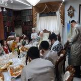Rare Footage: The Gaon and Tzaddik Rabbi Eliezer Berland shlit"a at the Purim Seudah in His Holy Residence