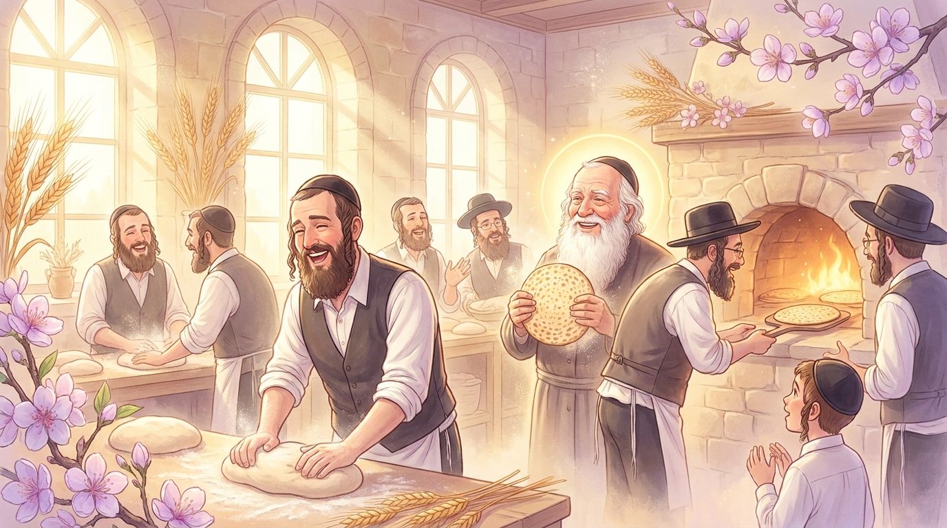 סיפור מיוחד: השמחה הפלאית של גדול הפוסקים באפיית המצות