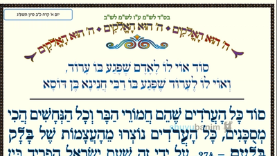 סוד אוי לו לאדם שפגע בו ערוד, ואוי לו לערוד שפגע בו רבי חנינא בן דוסא • המאמר היומי מהגה"צ רבי אליעזר ברלנד שליט"א