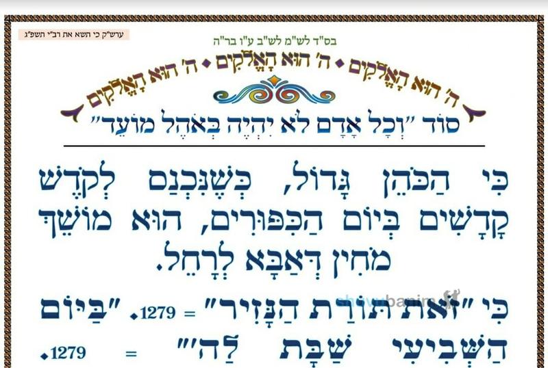 סוד "וכל אדם לא יהיה באוהל מועד" ‏•‏ המאמר היומי מהגה"צ רבי אליעזר ברלנד שליט"א