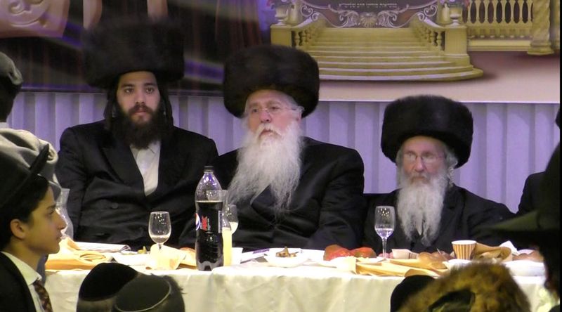 מאיר פרוש סגן שר החינוך עם מאיר פרוש ראש העיר אלעד בכנס