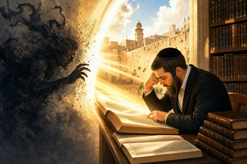 כוחו של לימוד ההלכה והגמרא לבטל את היצר הרע