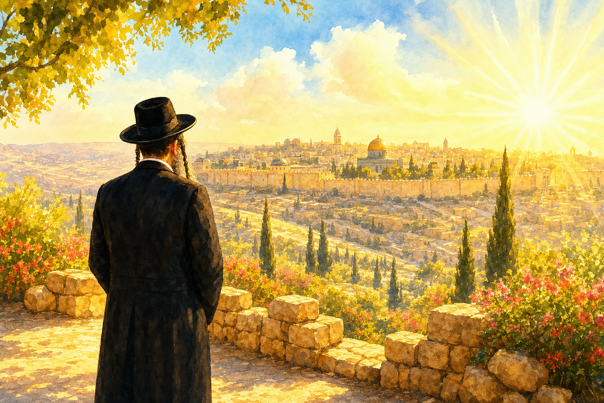 סיפור שובו של הצדיק לארץ והמתקת הדינים הפלאית / סיפור מדהים