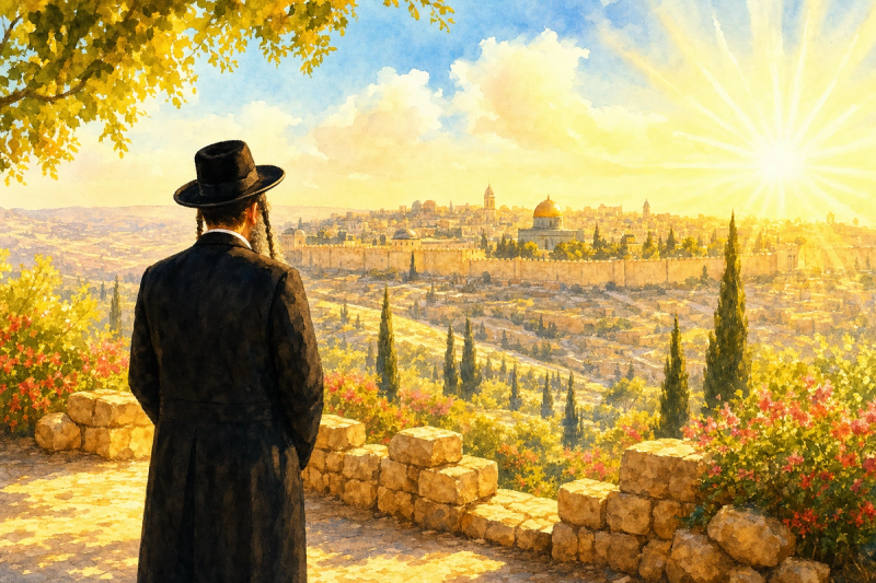 סיפור שובו של הצדיק לארץ והמתקת הדינים הפלאית / סיפור מדהים