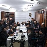 שיעור בבית הגה"צ הרב אליעזר ברלנד שליט"א לקבוצת מתקרבים מהעיר חריש