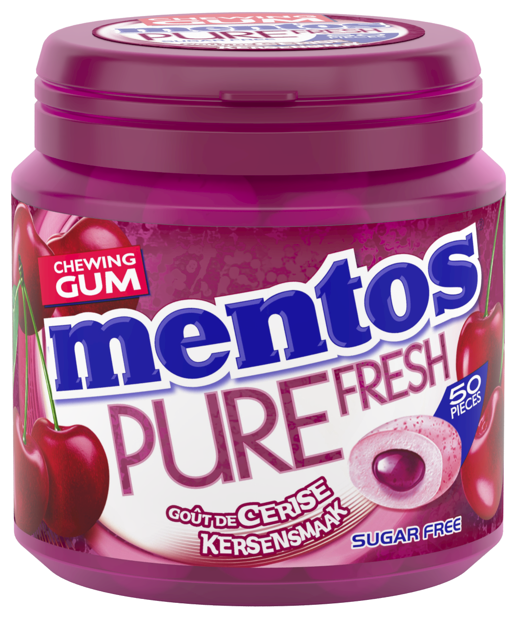 Mentos Gum Pure Fresh - Cherry