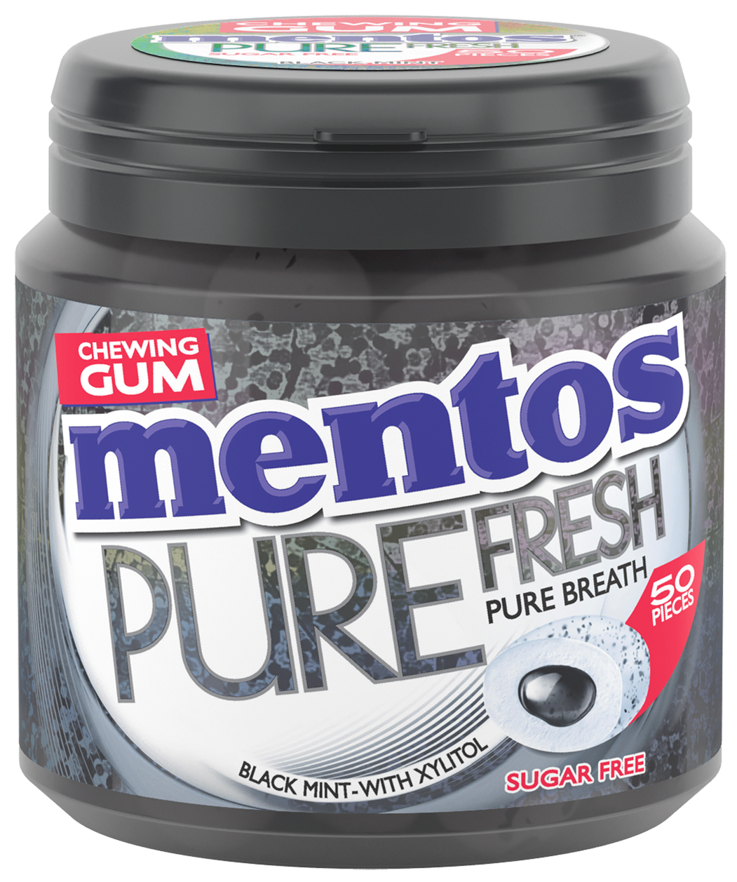 Mentos Gum Pure Fresh - Black Mint