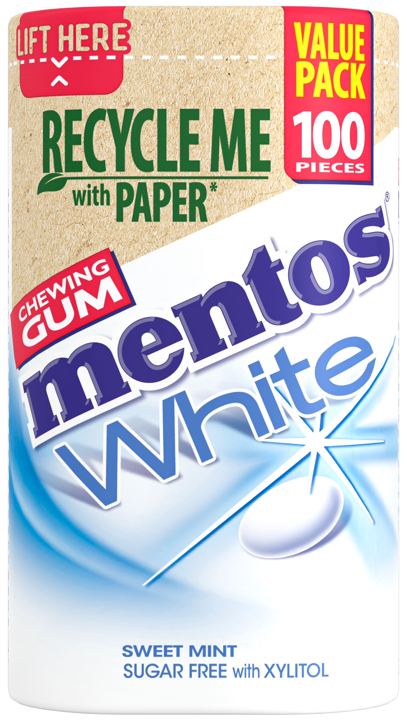 Mentos Gum White - Sweet mint