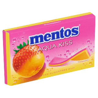 Mentos Gum Aqua Kiss - Strawberry & Mandarin