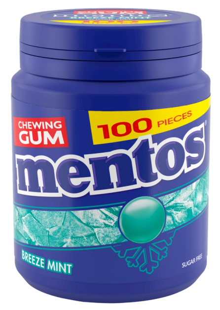 Mentos Gum Breeze Mint Blis