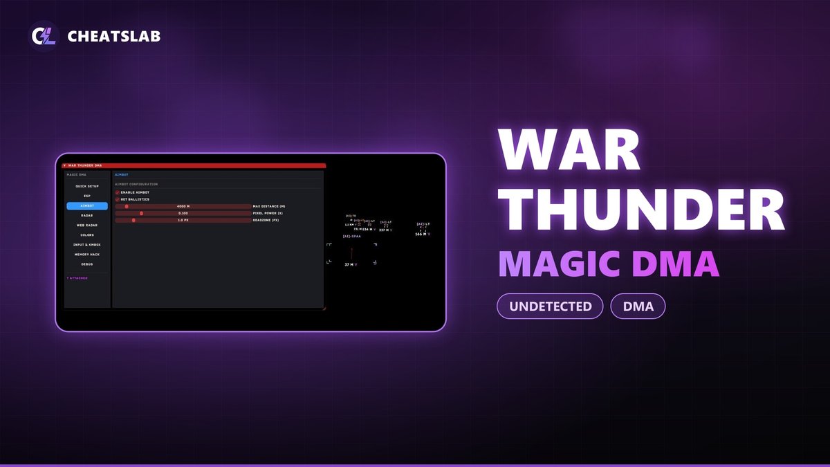 Чит для War Thunder Magic DMA