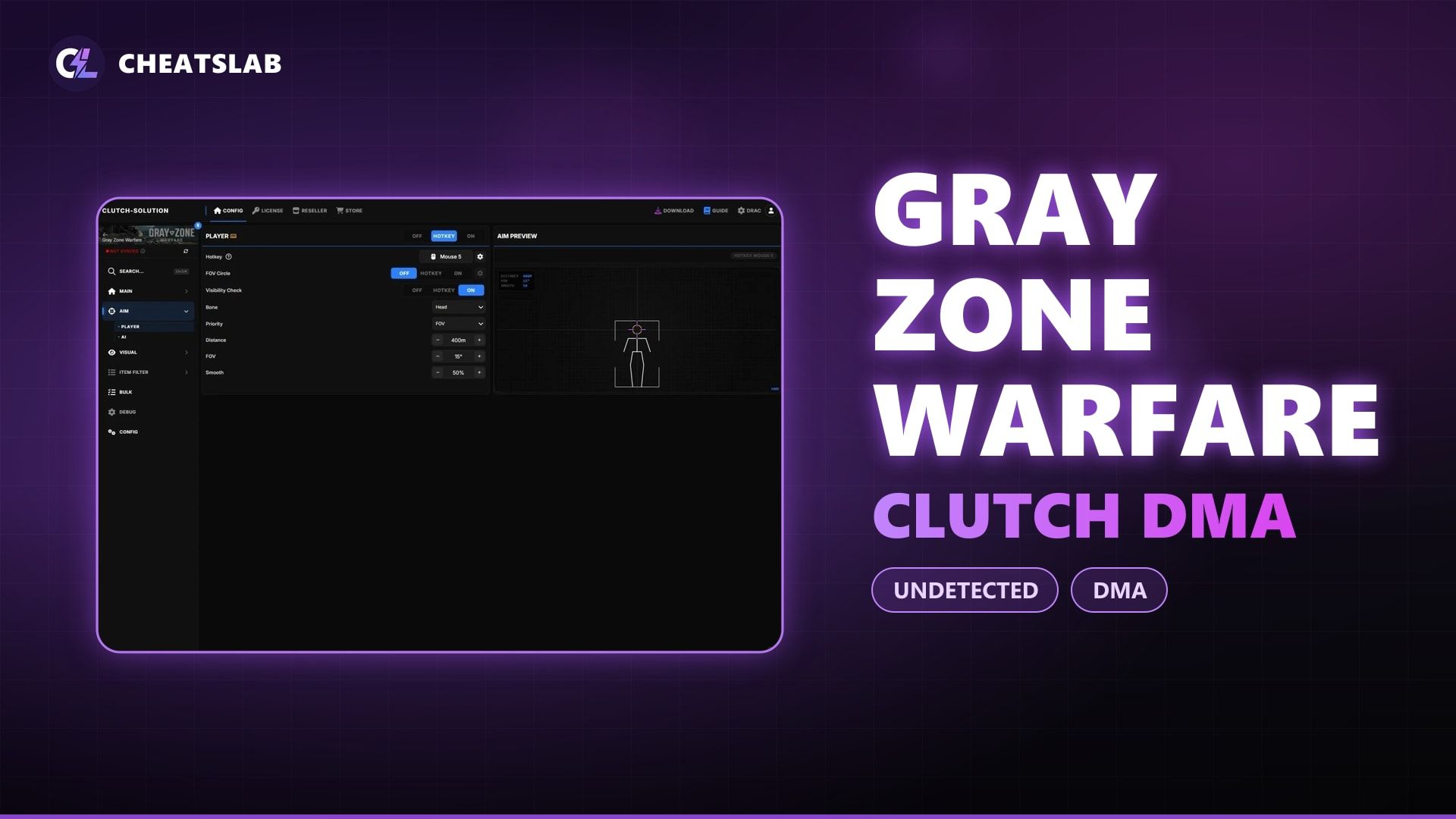 Чит для Gray Zone Warfare Clutch DMA